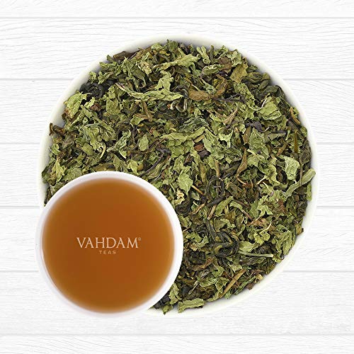 image for VAHDAM, Mint Green Tea Loose Leaf (100 Cups) | RICH ANTI-OXIDANTS | Pe