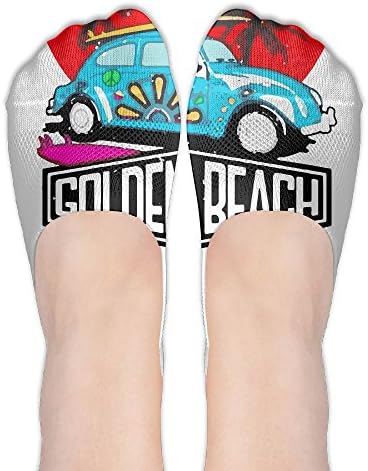 HUAT5SH Female Polyester Cotton Socks Santa Barbara Golden Beach Boat Socks