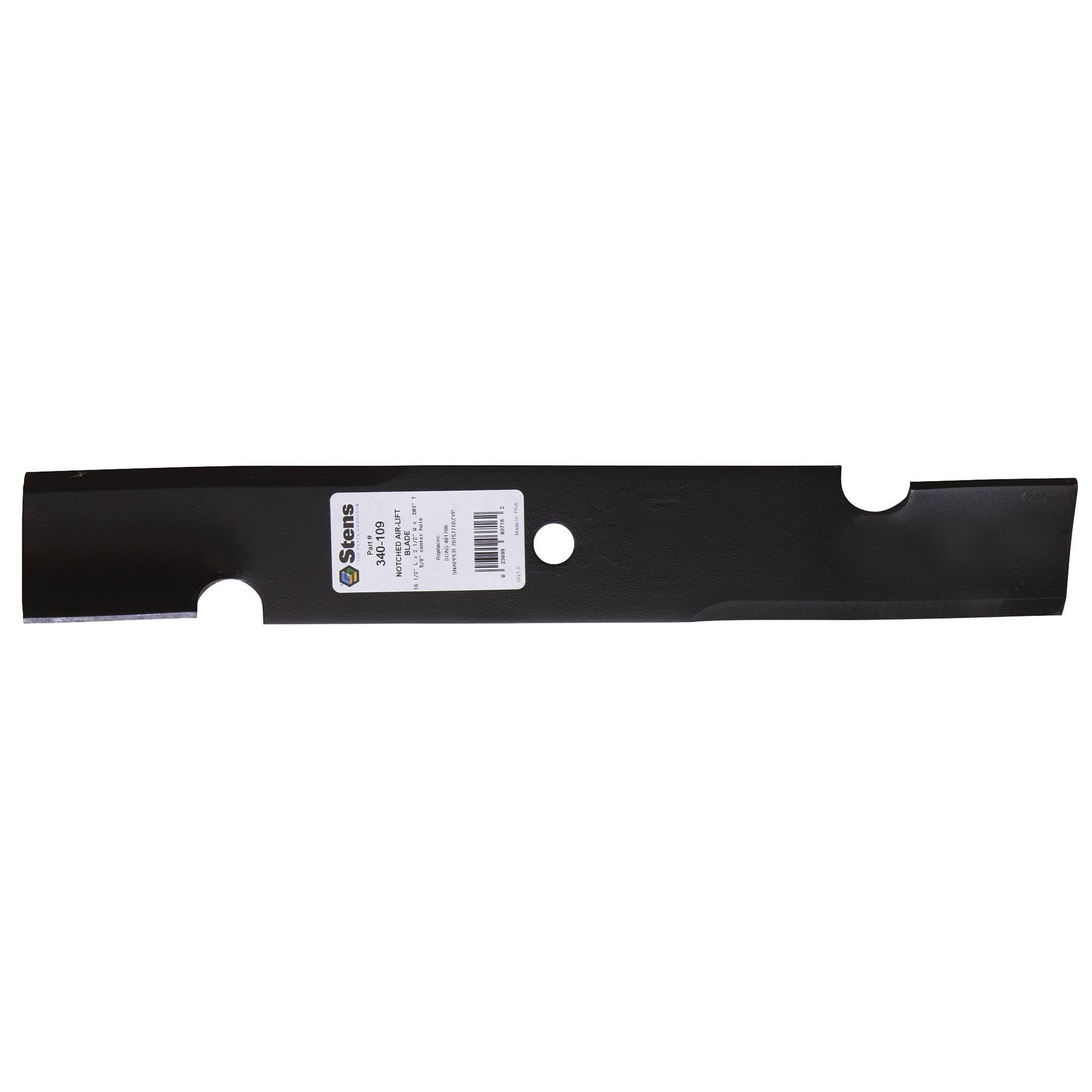 Stens Notched Air-Lift Blade, Compatible with Scag 481710