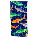 Jumping Beans Sharks Beach Towel 28