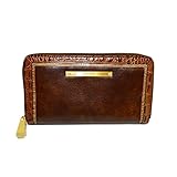 Brahmin Suri Zip Clutch Wallet Brown Concerto Leather G37 1096