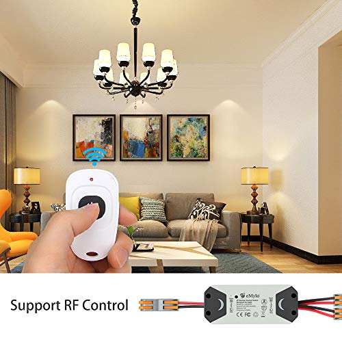 eMylo Smart Wireless Relay Switch RF 220V Two 2-Channel Remote Control Switch 90-250V RF Relay Switch Home Automation 433Mhz with Two Transmitters 2 packs - Thumbnail 3