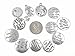 Kinteshun Lettering Sayings Charm Hang Tag Quote Message Verses Charm Pendant for DIY Necklace Bracelet Jewelry making Accessaries(12pcs,Antique Silver Color)
