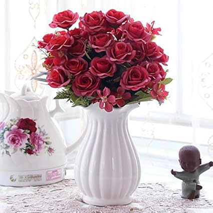 Amazon Com Mesmj Artificial Flowers Silk Cloth Plastic Wedding