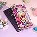 Mavis's Diary Samsung Galaxy Note 9 Case, Full Edge 3D Handmade Luxury Bling Crytal Fashion Design Shiny Gem Pearl Rhinestone Diamond Clear Hard Protective Plastic PC Cover Crown Castle