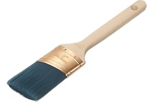 uxcell 2" Angle Paint Brushes, PET Synthetic Bristle with Wood Handle, Long Acrylic Painting Brushes Professional Paint Tools