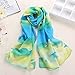 Datework Women's Chiffon Soft Long Wraps Shawl Beach Silk Scarf (C)
