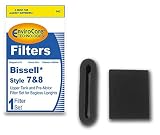EnviroCare Premium Replacement Pre Motor Foam Vacuum Cleaner Filter for Bissell Style 7/8/14 1 Upper Tank Filter and 1 Pre Mortor Filter