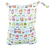 MSsmart (TM) Waterproof PUL Baby Cloth Diaper Laundry Wet and Dry Bags Multipurpose Storage Organizer Bag