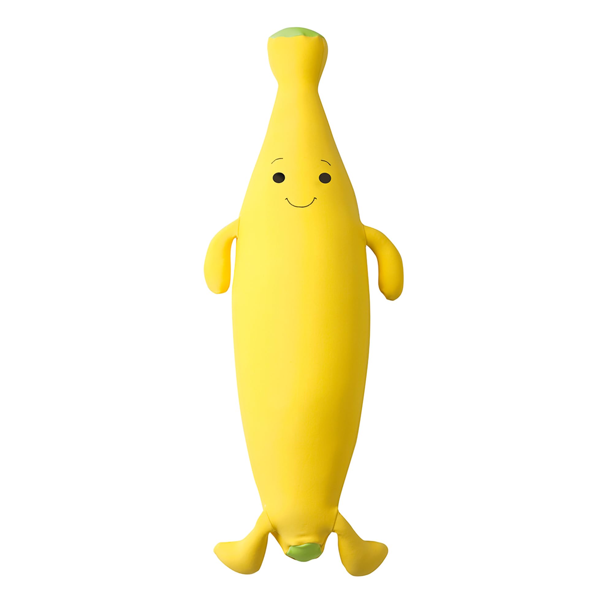 MOGU(モグ) もぐっちバナナ クッション 日本製 身体が求めるビーズクッション へたりにくい パウダービーズ使用 中型(約28x87x20cm) イエロー 抱き枕 キッズピロー ぬいぐるみ キャラクター 寝室 子供部屋商品画像