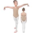iMucci Professional Women and Girl Nude Leotard Seamless Camisole Undergarment with Transition Strap