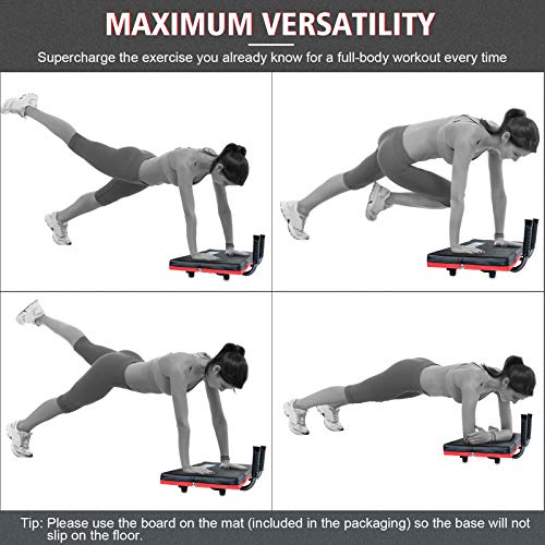 JX FITNESS 4in1 Balance Board Core Trainer, Balancing Plank Board