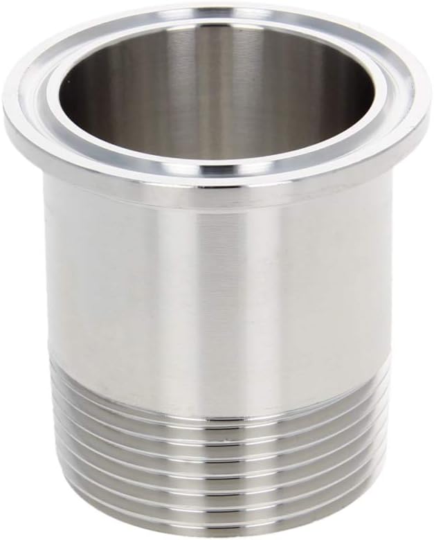 Othmro 2 Pcs 1-1/4 NPT Male Threaded Pipe Fitting Connector to CLAMP (OD 50.5mm Ferrule), 42mmx50.5mm 2pcs
