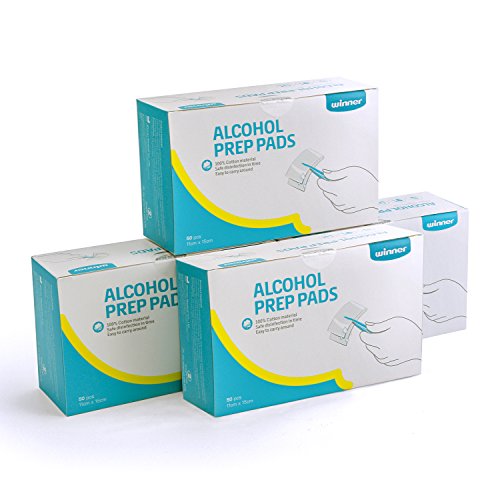 Alcohol Wipes, Large Alcohol Swabs, Saturated With 70%-75% Safety Alcohol (11X15cm-4 Pack*50 Pcs/box)