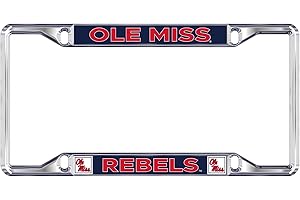 Decorvo Ole Miss License Plate Frame - Mississippi Car Truck Accessory