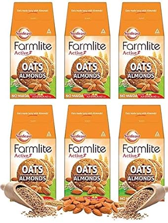 Sunfeast Farmlite Oats and Almonds Bundle Pack, 900g
