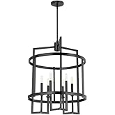Quorum Lighting 8174-6-59 Entry Pendant, 6-Light 360 Total Watts, Matte Black