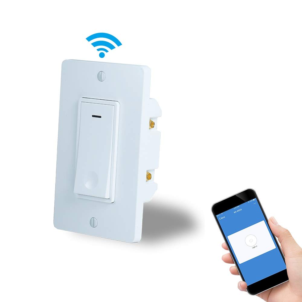 Ledes Smart Wifi Light Switch with Remote Control and Timer Compatible