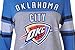 Ultra Game NBA Official Women's Raglan Baseball 3/4 Long Sleeve Shirt, Oklahoma City Thunder, Team Color, Medium