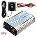 Giandel 1200Watt Power Inverter 24V DC to 110V 120VAC with Solar Charge Controller and Remote and Dual AC Outlets & USB Port