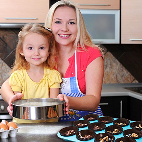 4 12+Cup+Silicone+Cupcake+YuCool+Non+stick