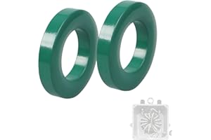 SIZHONGDA (Pack of 2) FT-240-31 Toroidal Ferrite Cores - EMI Suppression RFI Reduction Choke Inductors | Toroidal Ferrite Cores for Transformers and Inductors