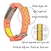 Lwsengme Silicone Strap Compatible with Fitbit Alta/Fitbit Alta HR Wrist Replacement Band Smart Watch Fitness Strap Accessory (Pink/Fluorescent Yellow)