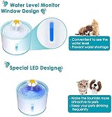 LTXDJ Cat Water Fountain Ultra Quiet 2.4L LED Water Level Display view 3