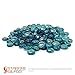 Golden Flame 10-Pound Fire Glass Fire-Drops 1/2-Inch Warm Caribbean Blue Reflective