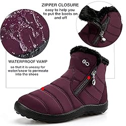 HARENCE Snow Boots for Women Winter Boot with