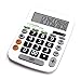 Standard Function Desktop Calculator - Handheld Calculator with Extra Large 12 Digits Display, Solar and Battery Supply