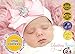 Infanteenie Beenie Pink Grosgrain Bow on a Pink and White Stripe Baby Girl Newborn Hospital hat