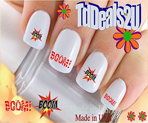 Nail Art Decals Waterslide Nail Transfers Stickers General Nail Decals Boom Salon Quality Diy Nail Accessories