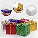 Fonxian Foil Gift Boxes - Assorted Colors - Miniature 2 Inches - 24pcs Christmas Decoration Ornaments