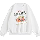 RoseSeek Women's Crewneck Graphic Sweatshirts Vintage Long Sleeve Casual Pullover Tops