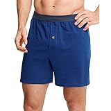 Hanes Men's ComfortSoft Knit Boxers ComfortSoft Waistb& 5-Pack