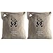 ZooBamboo Air Purifiers (2 x 200g) | Bamboo Charcoal Deodorizer Car Refreshener Home Odor Eliminator Mold Remover Moisture Eliminator Dehumidifier Allergies Smoke Smell Pet Odor