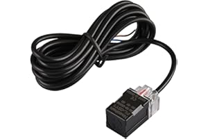 Heschen Square Inductive Proximity Sensor Switch Non-Shield Type PL-05Y1 Detector Distance 5mm 90-250VAC 400mA Normally Open(NO) 2 Wire