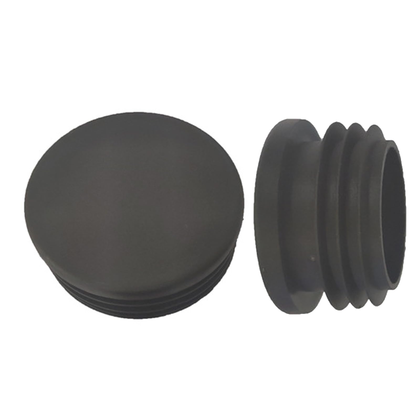 70mm Black Plastic Plugs, Black Round Tube Covers, Inner End Caps for Chairs Desks Tables Foot Furniture Pipe, 10 Pcs — image 1