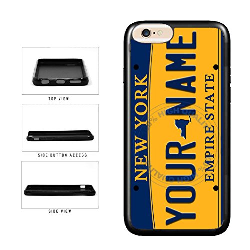 BleuReign(TM) Personalized Custom Name New York State License Plate TPU RUBBER SILICONE Phone Case Back Cover For Apple iPhone 8 and iPhone 7 - Thumbnail 6