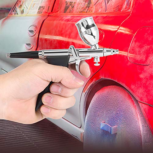 Airbrush, Schwerkraft-Spritzpistole Airbrush Mehrzweckmodell Zweifachwirkende Schwerkraft-Airbrush mit 0,3 mm, 0,5 mm, 0,8 mm Nosseln – Bild 5