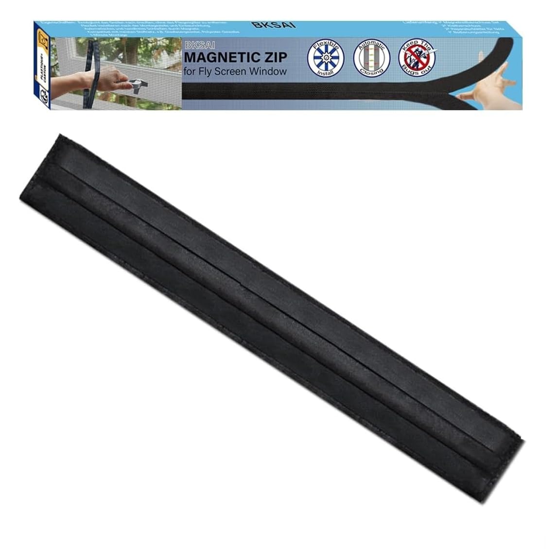 BKSAI Magnetic Opening, Net Not Included, Window Screen Accessory, Easy to Open & Close Window, Window Screen Accessories