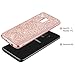 BENTOBEN Phone Case for Samsung Galaxy S9 Slim Protective Shockproof Phone Cases Luxury Glitter Sparkle Bling Pretty Cases Shiny Girly Phone Cover with Lanyard for Girls Women - Rose Gold