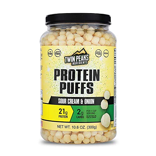 Twin Peaks Low Carb, Keto Friendly Protein Puffs, Sour Cream & Onion