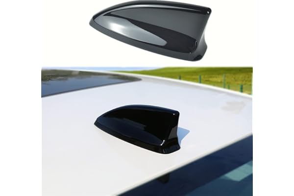 for Civic 2022 2023 2024 2025 2026, Car Shark Fin Antenna Topper Cover Trim Exterior Decoration Sticker for 11th gen Civic Accessories - Glossy Black