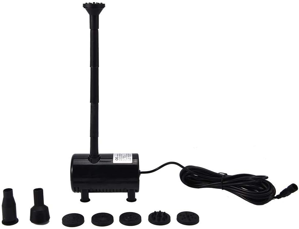 TOPINCN 10W Ultra Quiet Solar Pump Fountain Micro Brush-Less Water Pump Aquarium Submersible Water Pump Power Storage Remote Control Pond for Pond Pool Garden Fish Tank Aquarium: Home & Kitchen