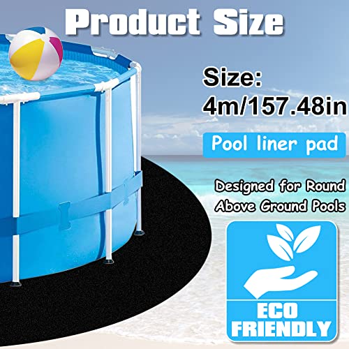 DriSubt Pool Groundsheet Pool Protective Mats 4 m Diameter Pool Underlay Suitable for Flat Pools Above Ground Swimming Pools Protection Tear-Resistant