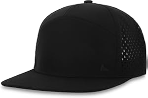 Salt Mafia 7-Panel Flat Brim Water-Resistant Performance Snap Back Hat