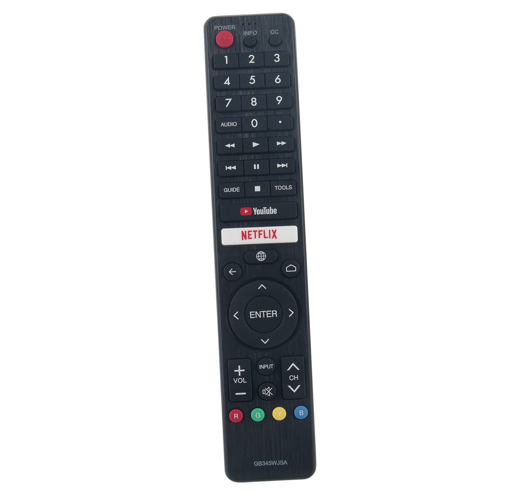 AULCMEET GB345WJSA Replacement Remote Control Compatible with Sharp ANDROID 4K OLED Smart TV RM-L1678