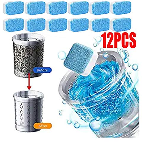 Effervescent Tablet Washer Cleaner,Solid Washing Machine Cleaner,Deep Cleaning Remover with Triple Decontamination for Bath Room Kitchen (12pcs) - Thumbnail 6